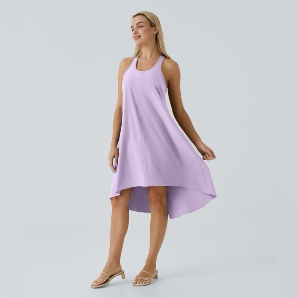 HALARA Breezeful™ RacerPocket High Low Flowy Midi Quick Dry Casual Dress
